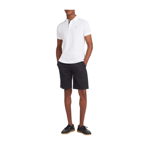 Barbour Polo Polo Uomo tinta unita due bottoni Bianco P25 - BARBOURMML0012 - WH11 - S - Francavilla Moda