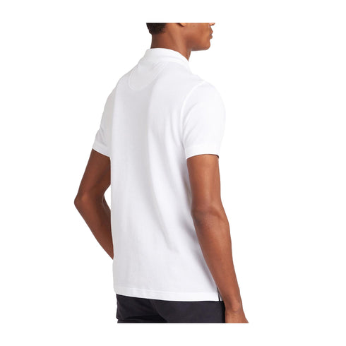 Barbour Polo Polo Uomo tinta unita due bottoni Bianco P25 - BARBOURMML0012 - WH11 - S - Francavilla Moda