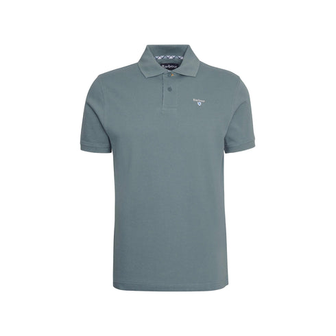 Barbour Polo Polo Uomo tinta unita due bottoni Polvere P25 - BARBOURMML0012 - TE31 - L - Francavilla Moda