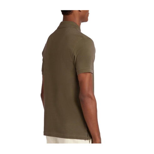 Barbour Polo Polo Uomo tinta unita due bottoni Verde oliva P25 - BARBOURMML0012 - OL51 - S - Francavilla Moda