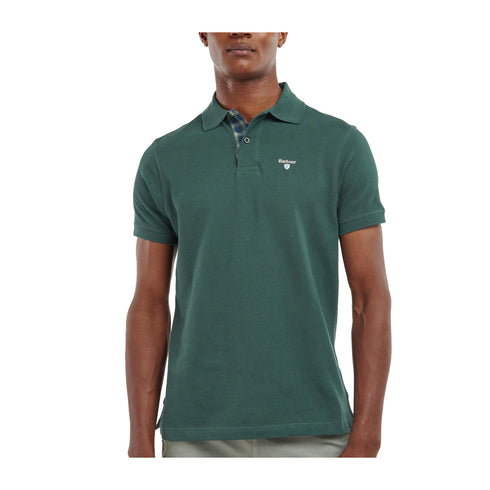 Barbour Polo Polo Uomo tinta unita due bottoni Ottanio P25 - BARBOURMML0012 - GN89 - L - Francavilla Moda