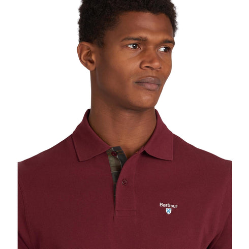 Barbour Polo mm Polo Uomo tinta unita in cotone piquet L P26-BARBOURMML0012-RE53-L - Francavilla Moda