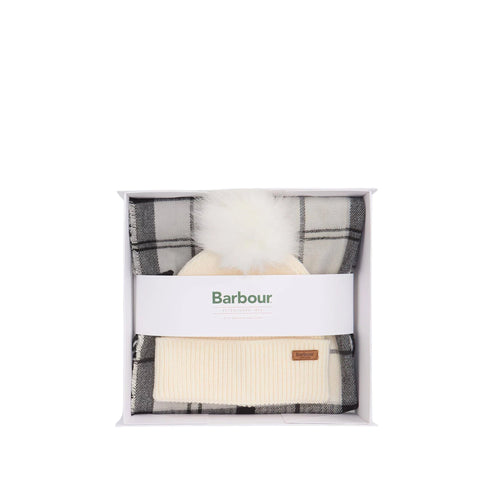 BARBOUR Gift box Set Cappello Dover e Sciarpa Hailes Donna UNI A26-BARBOURLGS0054-GY31-UNI - Francavilla Moda