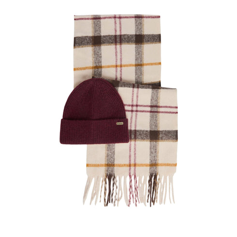 Barbour Gift box Set regalo Donna berretto e sciarpa Olivia UNI - Francavilla Moda