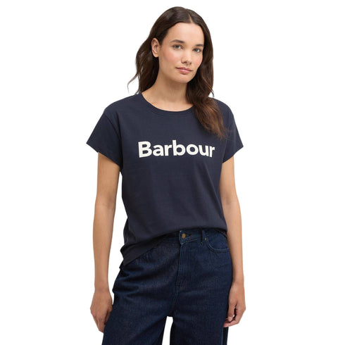 Barbour T-shirt mm T-shirt Donna Hartland con logo sul petto 8 P26-BARBOURLTS0717-NY73-8 - Francavilla Moda