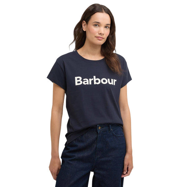 Barbour T-shirt mm T-shirt Donna Hartland con logo sul petto 8 P26-BARBOURLTS0717-NY73-8 - Francavilla Moda