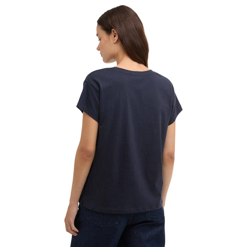 Barbour T-shirt mm T-shirt Donna Hartland con logo sul petto 8 P26-BARBOURLTS0717-NY73-8 - Francavilla Moda