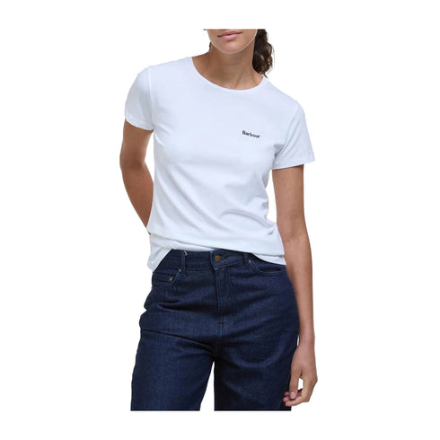 Barbour T-shirt T-shirt Donna Saltford a girocollo 8 P25 - BARBOURLTS0666 - WH11 - 8 - Francavilla Moda