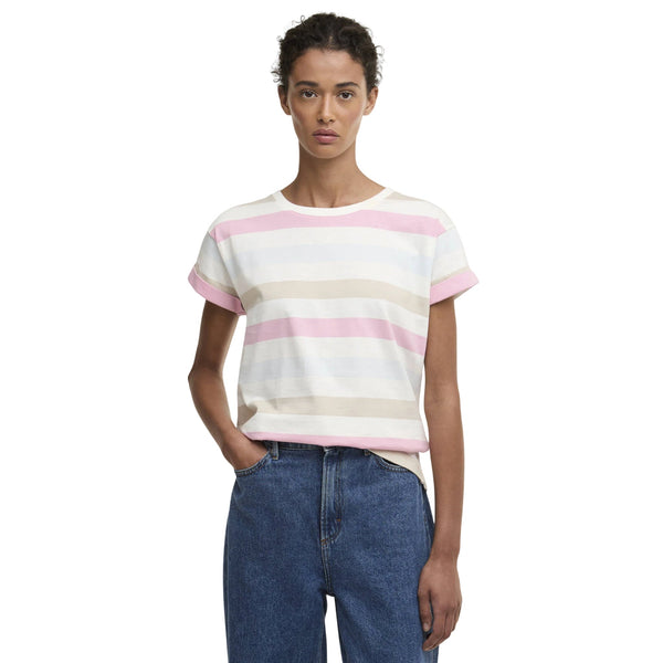 Barbour T-shirt mm T-shirt mm Donna Lyndale a righe 8 P26-BARBOURLML0759-BL21-8 - Francavilla Moda
