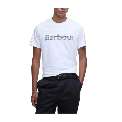 Barbour T-shirt T-shirt Uomo Kilnwick con stampa S P25 - BARBOURMTS1265 - WH52 - S - Francavilla Moda