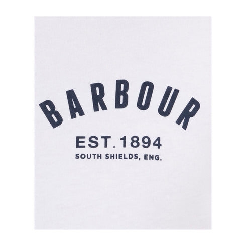 Barbour T-shirt T-shirt Uomo Preppy con stampa Bianco P25 - BARBOURMTS0502 - WH11 - S - Francavilla Moda