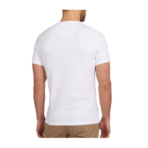 Barbour T-shirt T-shirt Uomo Preppy con stampa Bianco P25 - BARBOURMTS0502 - WH11 - S - Francavilla Moda