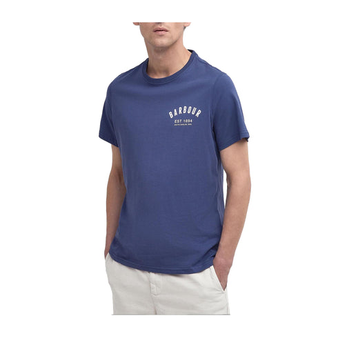 Barbour T-shirt T-shirt Uomo Preppy con stampa Ocean P25 - BARBOURMTS0502 - BU74 - S - Francavilla Moda