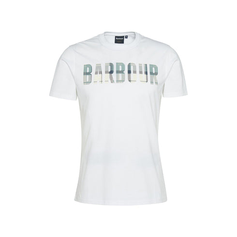 Barbour T-shirt T-shirt Uomo Thurford logo tartan S P25 - BARBOURMTS1275 - WH11 - S - Francavilla Moda