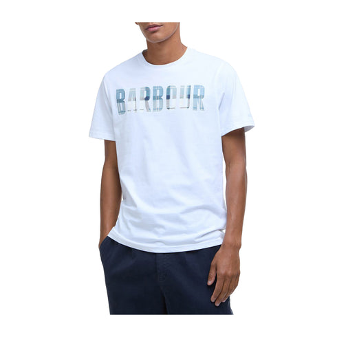 Barbour T-shirt T-shirt Uomo Thurford logo tartan S P25 - BARBOURMTS1275 - WH11 - S - Francavilla Moda