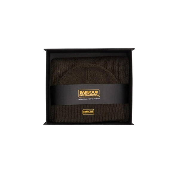 BARBOURINTERNATIONAL Gift box SAGE SET CAPPELLO + SCIARPA UNI - Francavilla Moda
