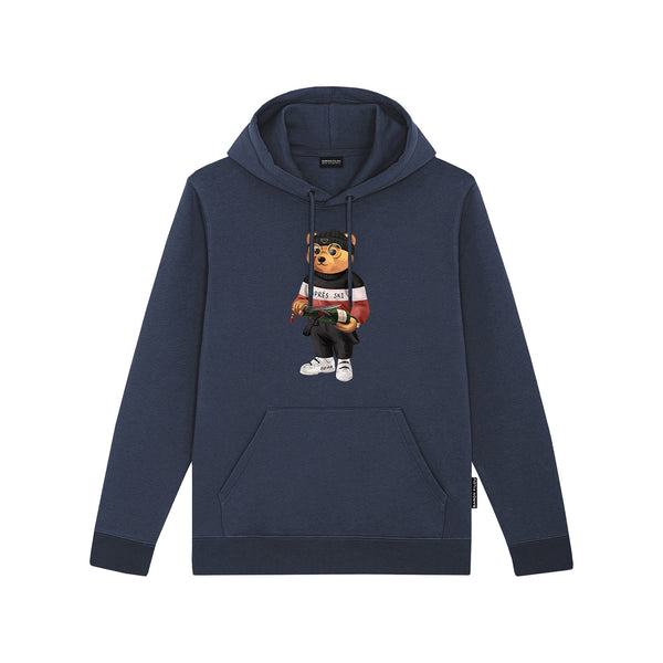 Baron Filou Felpa girocollo Felpa Uomo The Slope Champion cappuccio S A24 - BARON FILOUFIL105CV - IMPERIAL BLU - S - Francavilla Moda