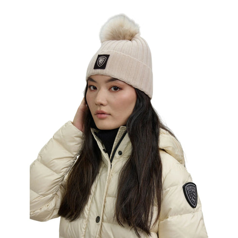 Blauer Berretto Berretto Donna Life con pompon UNI - Francavilla Moda