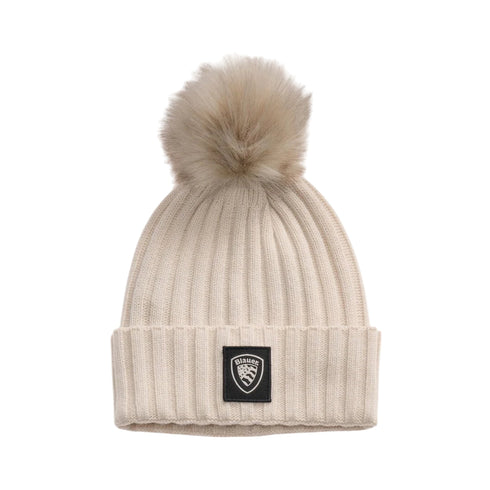 Blauer Berretto Berretto Donna Life con pompon UNI - Francavilla Moda