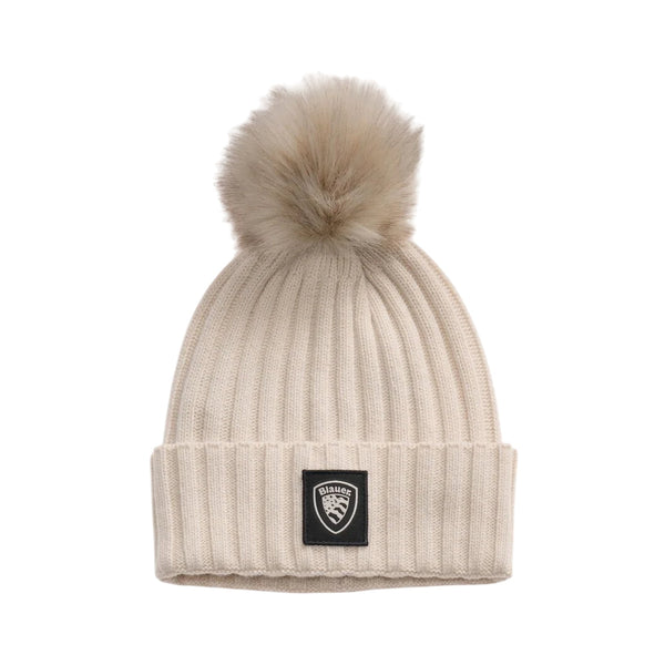 Blauer Berretto Berretto Donna Life con pompon UNI - Francavilla Moda