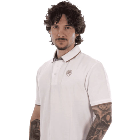 Blauer Polo BLAUER Polo Damon Uomo con Profili a Contrasto M - Francavilla Moda