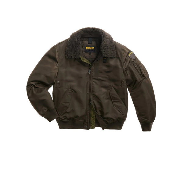 Blauer Bomber Bomber Uomo Marshall in nylon S A26-BLAUER26WBLUC02241-007280-382-S - Francavilla Moda