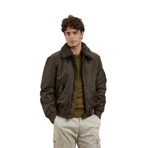 Blauer Bomber Bomber Uomo Marshall in nylon S A26-BLAUER26WBLUC02241-007280-382-S - Francavilla Moda