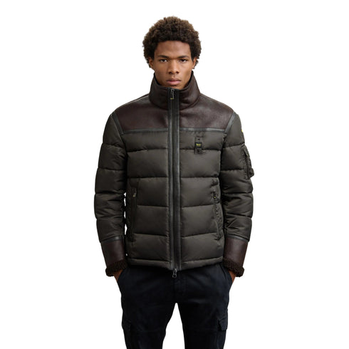 Blauer Bomber Bomber Uomo Organ con collo alto M A25 - BLAUERBLUC02028007280 - 969 - M - Francavilla Moda