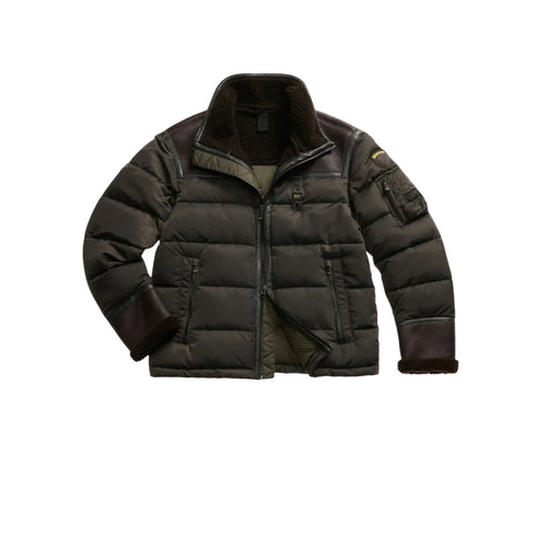 Blauer Bomber Bomber Uomo Organ con collo alto M A25 - BLAUERBLUC02028007280 - 969 - M - Francavilla Moda
