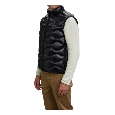 Blauer Piumino smanicato Gilet Uomo Danny impunture ondulate M A25 - BLAUERBLUX02081005958 - 999 - M - Francavilla Moda