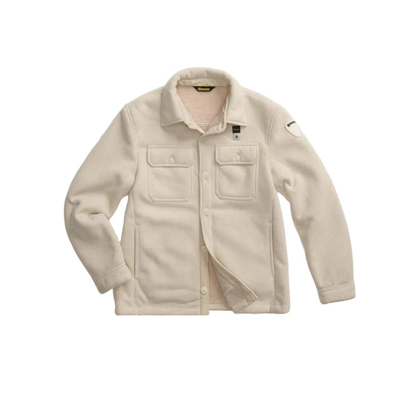 Blauer Giacca overshirt Gubbino Uomo Eugene a costine S A26-BLAUER26WBLUC04254-007686-303-S - Francavilla Moda