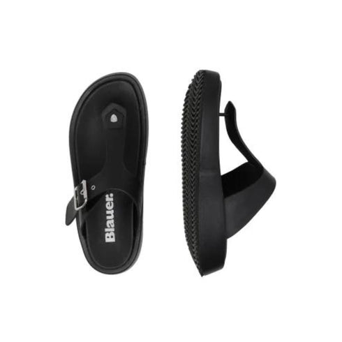 BLAUER Infradito Infradito Donna con fibbia Nero - Francavilla Moda