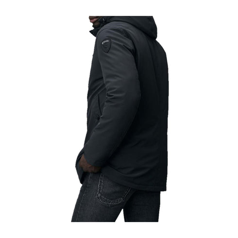 Blauer Parka corto Parka Uomo Chester con cappuccio Nero A24 - BLAUERBLUK03035005553 - 999 - M - Francavilla Moda