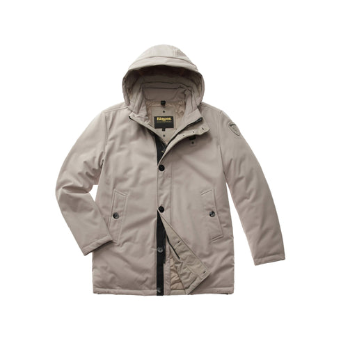 Blauer Parka corto Parka Uomo Chester con cappuccio Mastice A24 - BLAUERBLUK03035005553 - 301 - M - Francavilla Moda