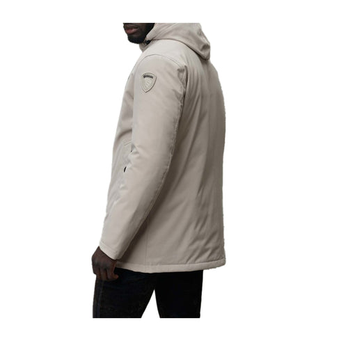 Blauer Parka corto Parka Uomo Chester con cappuccio Mastice A24 - BLAUERBLUK03035005553 - 301 - M - Francavilla Moda