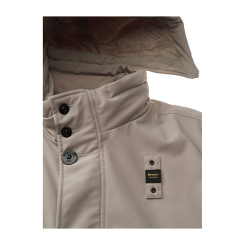 Blauer Parka corto Parka Uomo Chester con cappuccio Mastice A24 - BLAUERBLUK03035005553 - 301 - M - Francavilla Moda