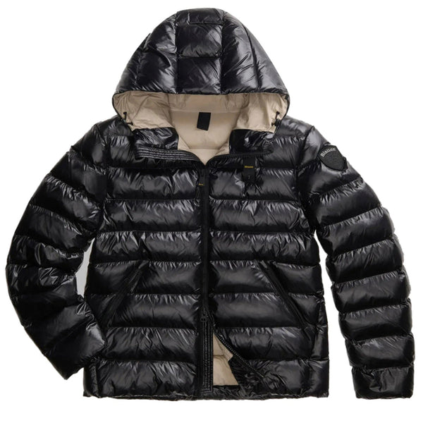 Blauer Piumino corto Piumino Donna Adams con cappuccio S A26-BLAUER26WBLUC02054-005958-999EI-S - Francavilla Moda