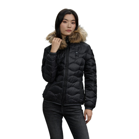 Blauer Piumino corto Piumino Donna Aldie con pelliccia XS A25 - BLAUER ABLDC03096\006047 - 999 - XS - Francavilla Moda