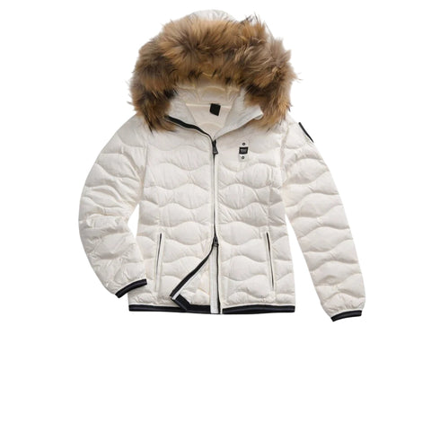 Blauer Piumino corto Piumino Donna Aldie con pelliccia XS A25 - BLAUER ABLDC03096\006047 - 100 - XS - Francavilla Moda