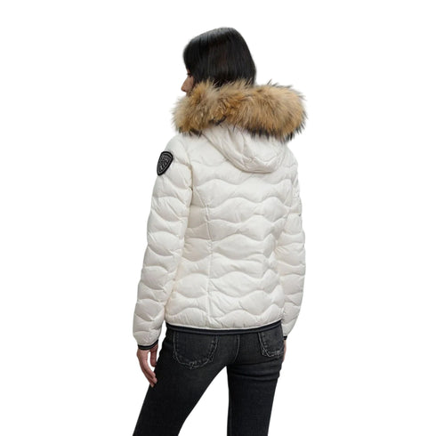 Blauer Piumino corto Piumino Donna Aldie con pelliccia XS A25 - BLAUER ABLDC03096\006047 - 100 - XS - Francavilla Moda