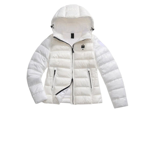 Blauer Piumino corto Piumino Donna corto Caroll con cappuccio XS A25 - BLAUERBLDC02072006648 - 100 - XS - Francavilla Moda