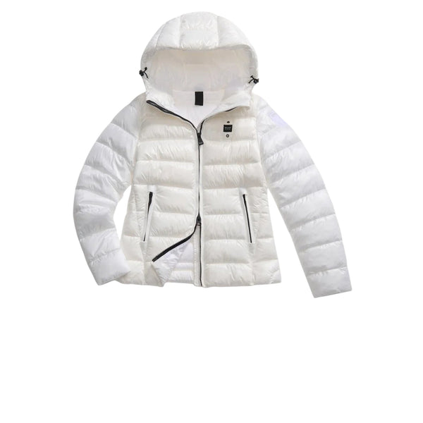 Blauer Piumino corto Piumino Donna corto Caroll con cappuccio XS A25 - BLAUERBLDC02072006648 - 100 - XS - Francavilla Moda