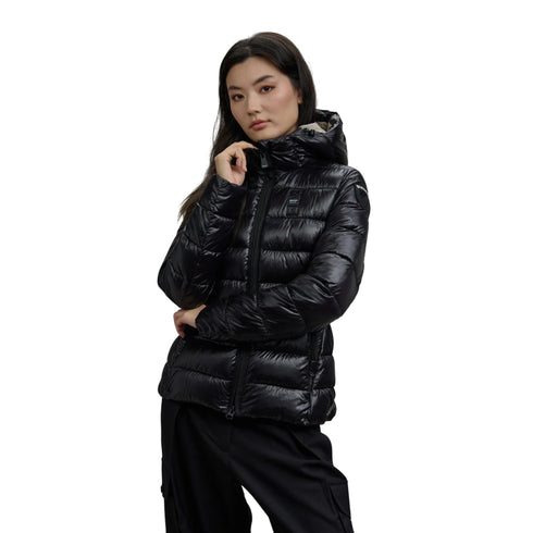 Blauer Piumino corto Piumino Donna corto Caroll con cappuccio XS A25 - BLAUERBLDC02072006648 - 999 - XS - Francavilla Moda