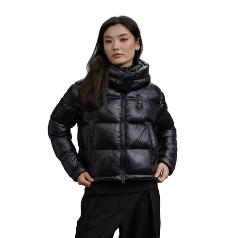 Blauer Piumino corto Piumino Donna Gloria cropped con cappuccio XS A25 - BLAUERBLDC02170006648 - 999 - XS - Francavilla Moda