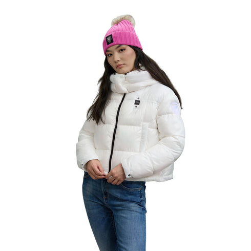 Blauer Piumino corto Piumino Donna Gloria cropped con cappuccio XS A25 - BLAUERBLDC02170006648 - 100 - XS - Francavilla Moda