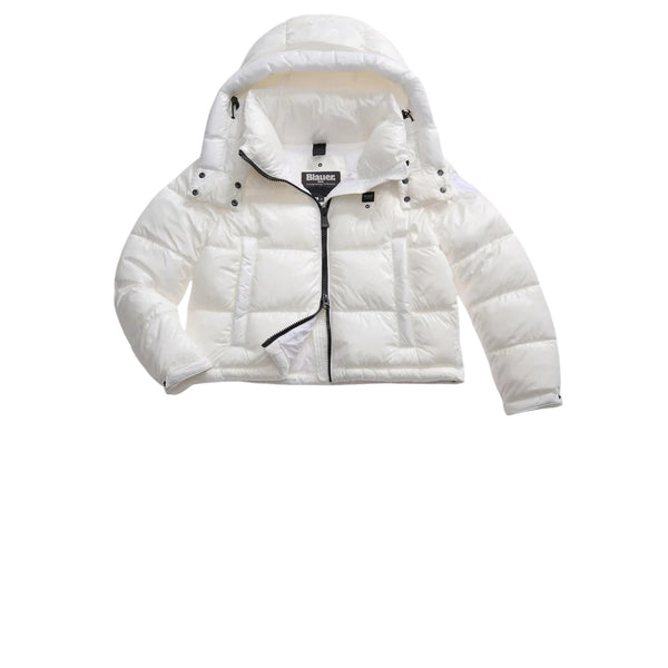 Blauer Piumino corto Piumino Donna Gloria cropped con cappuccio XS A25 - BLAUERBLDC02170006648 - 100 - XS - Francavilla Moda