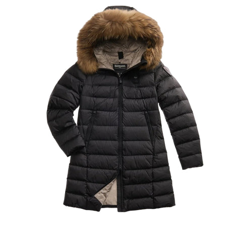 Blauer Piumino lungo Piumino Donna lungo Kristin con pelliccia XS A25 - BLAUERBLDK03103006047 - 999 - XS - Francavilla Moda