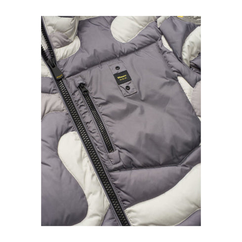 Blauer Piumino corto Piumino Uomo corto Bowen Grigio panna A24 - BLAUERBLUC02440006946 - 976 - M - Francavilla Moda