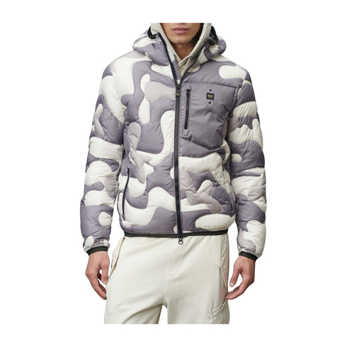 Blauer Piumino corto Piumino Uomo corto Bowen Grigio panna A24 - BLAUERBLUC02440006946 - 976 - M - Francavilla Moda