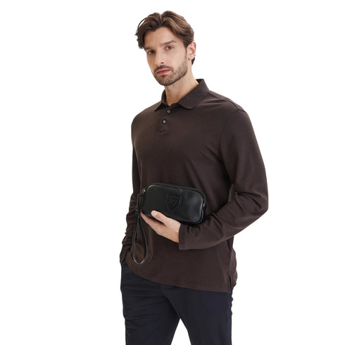 Blauer Pochette Pochette Uomo con due scomparti UNI - Francavilla Moda